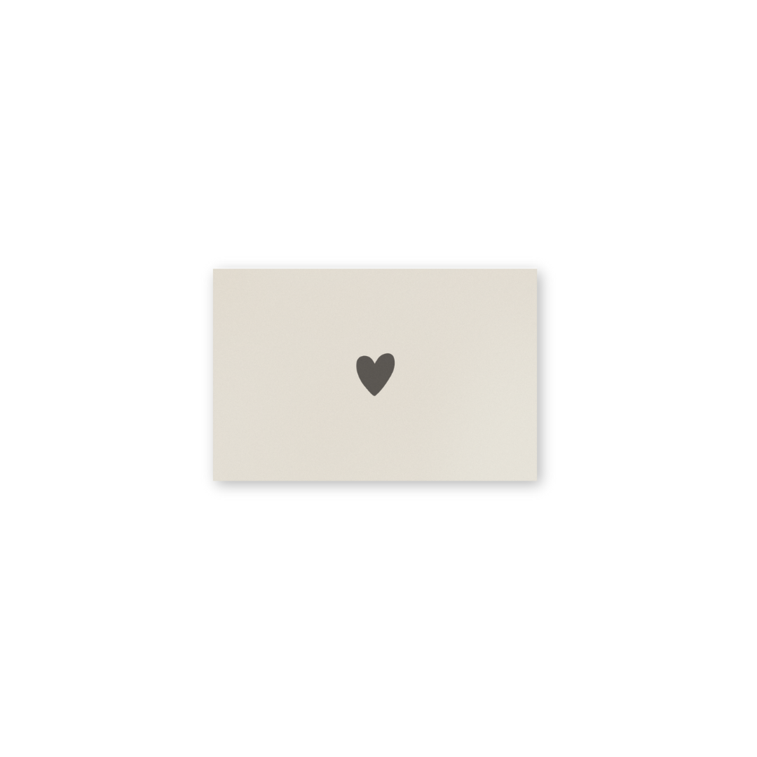 Mini-Postkarte, Herz