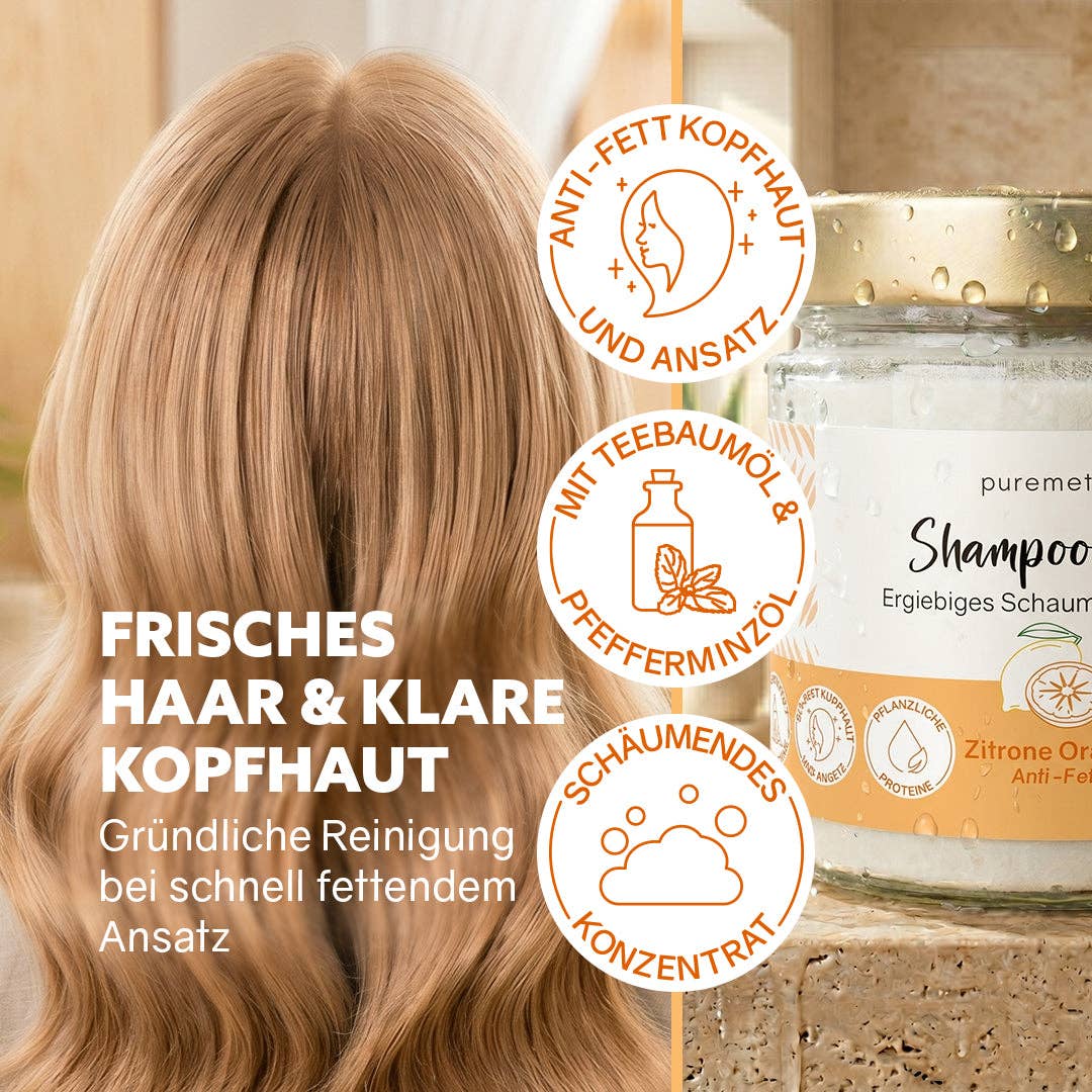 Shampoo-Fluff, Zitrone Orange