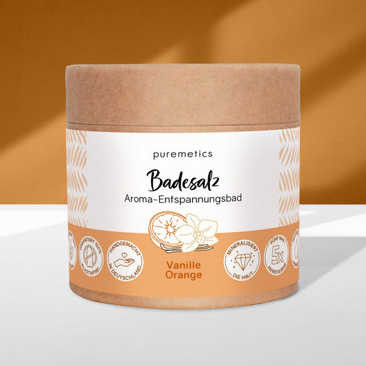 Badesalz, Vanille Orange