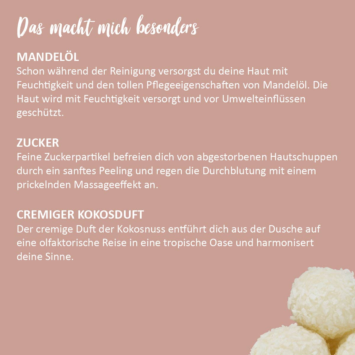 Dusch-Konfekt, Coconut Cream