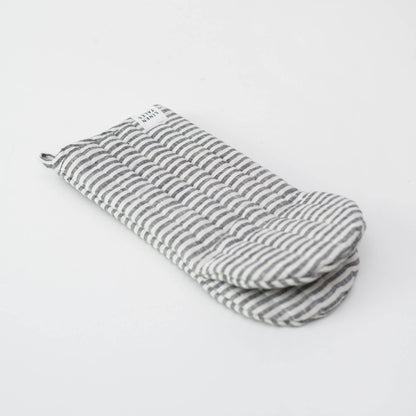 Ofenhandschuh, Leinen, Streifen