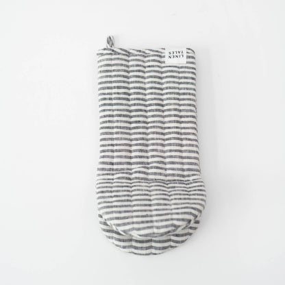 Ofenhandschuh, Leinen, Streifen