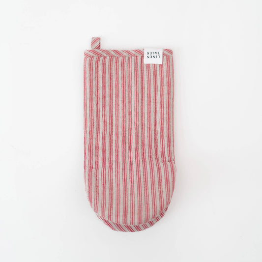 Ofenhandschuh, Leinen, Rot