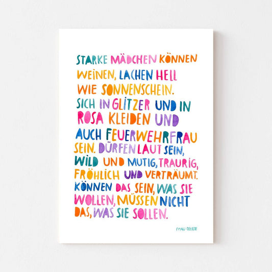 Print "Starke Mädchen/Jungen"