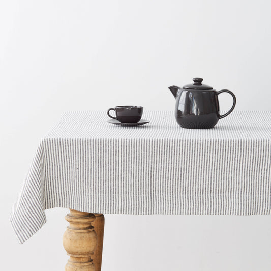 Tischdecke, Leinen, Streifen