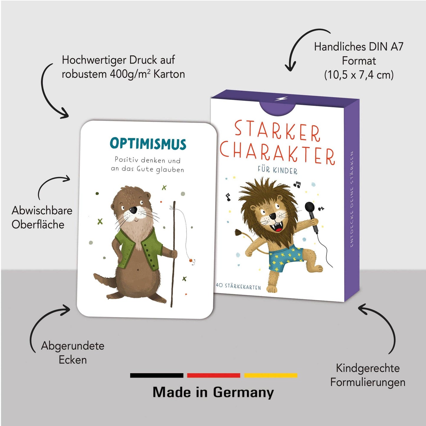 Stärkekarten "Starker Charakter"