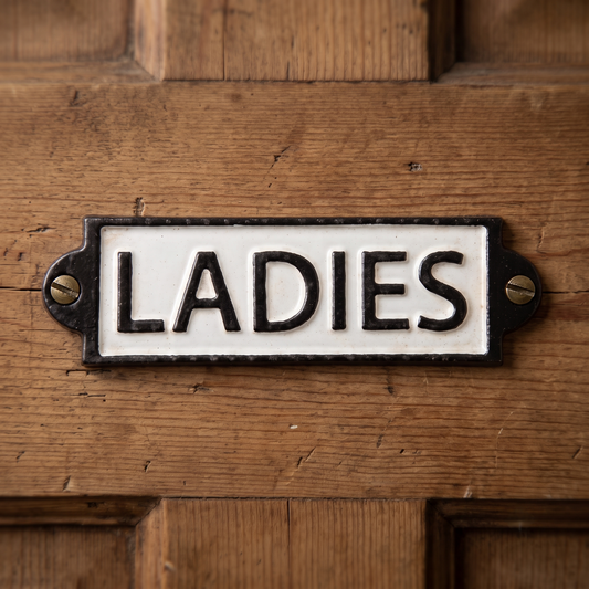 Badezimmer-Schild, Ladies