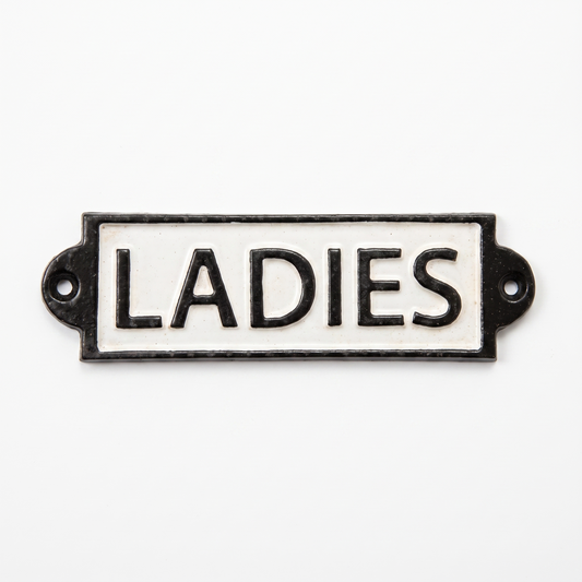 Badezimmer-Schild, Ladies