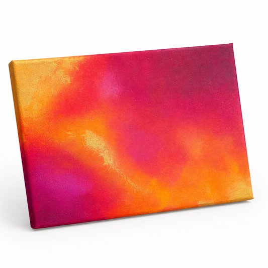 Acryl-Leinwand "Ein Flüstern zwischen Farbenmut und Gold"
