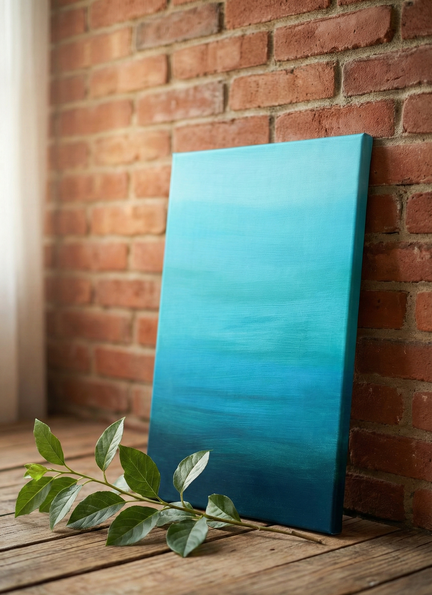 Acryl-Leinwand "Wo die Welt im Tau erwacht"